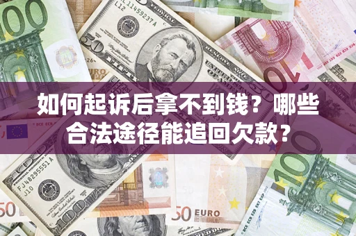 武汉如何起诉后拿不到钱？哪些合法途径能追回欠款？