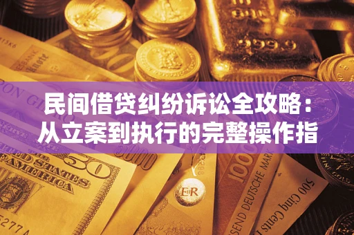 武汉民间借贷纠纷诉讼全攻略：从立案到执行的完整操作指南