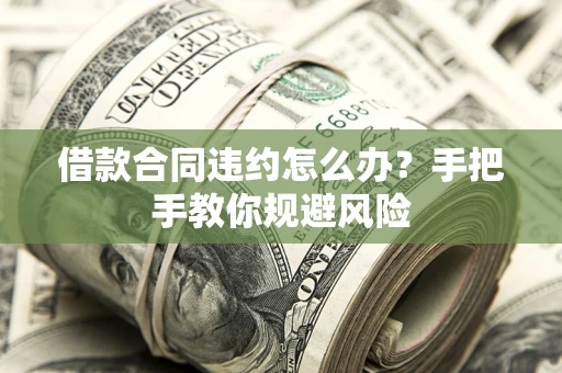 武汉借款合同违约怎么办？手把手教你规避风险