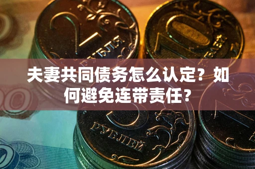 武汉夫妻共同债务怎么认定？如何避免连带责任？