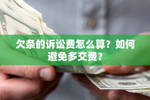 武汉欠条的诉讼费怎么算？如何避免多交费？
